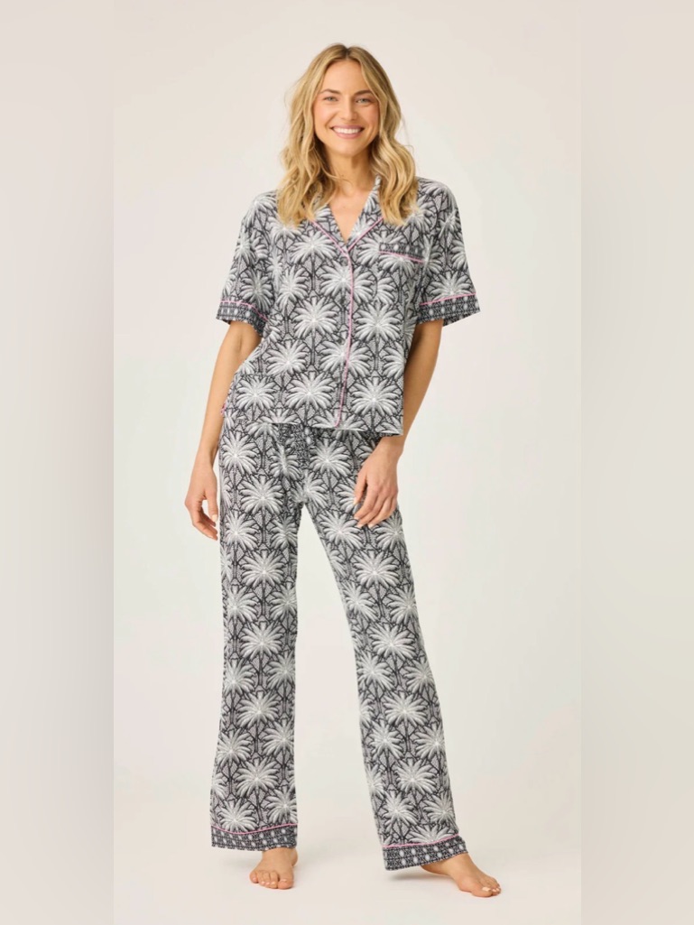 Pj Salvage Shady Dreams Palm Print Lounge Set Nwt Sz. Xxl Sizes Soft!! Nwt!